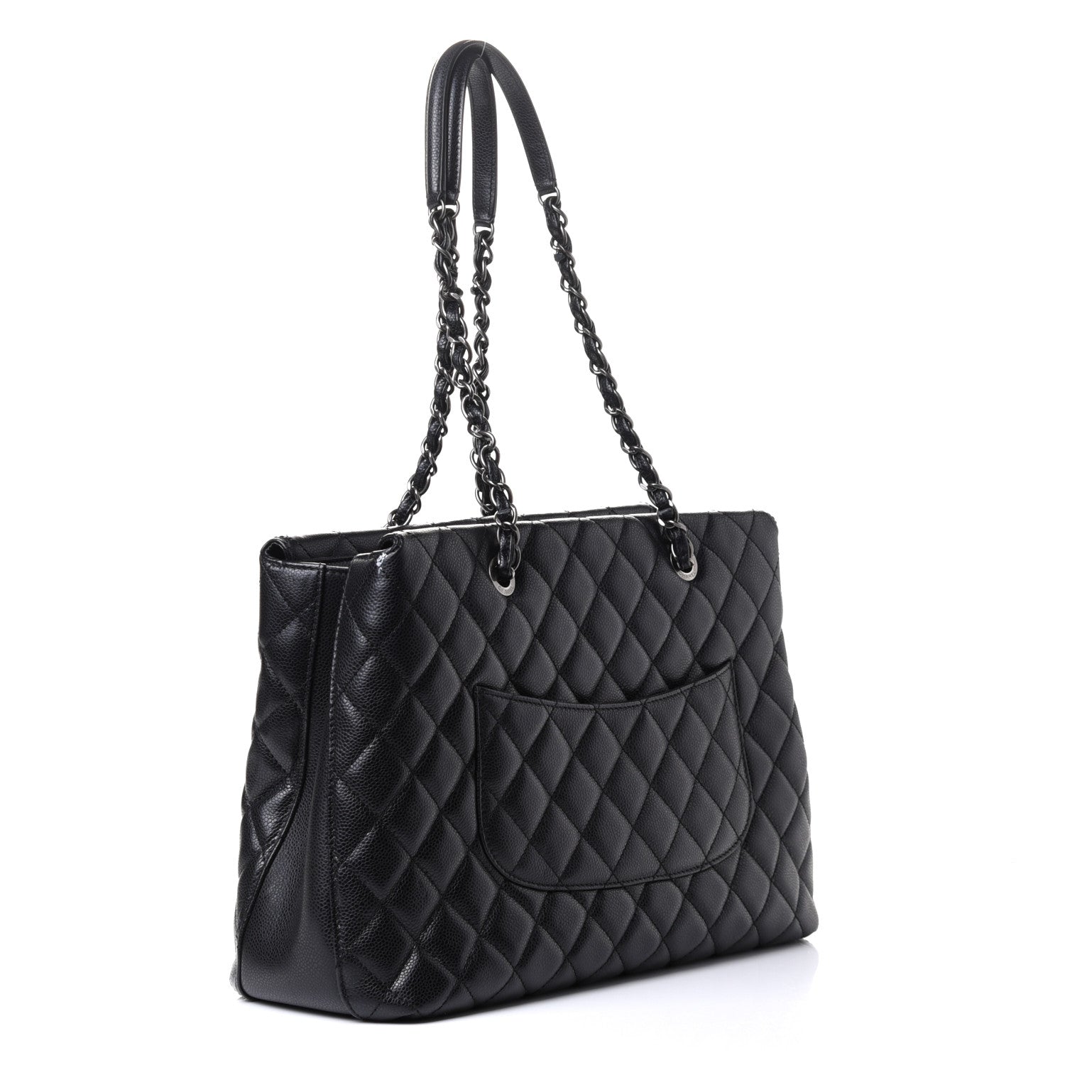 Chanel Caviar Quilted City Shopping Tote Black 4 of 8