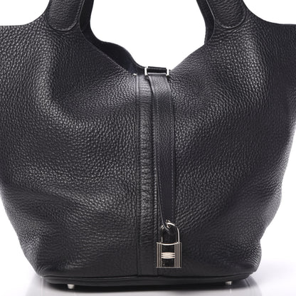 Hermes Taurillon Clemence Picotin Lock 26 GM Indigo 7 of 13