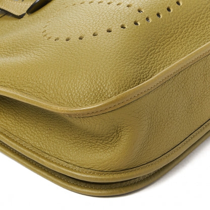 Hermes Taurillon Clemence Evelyne II PM Vert Chartreuse 5 of 8