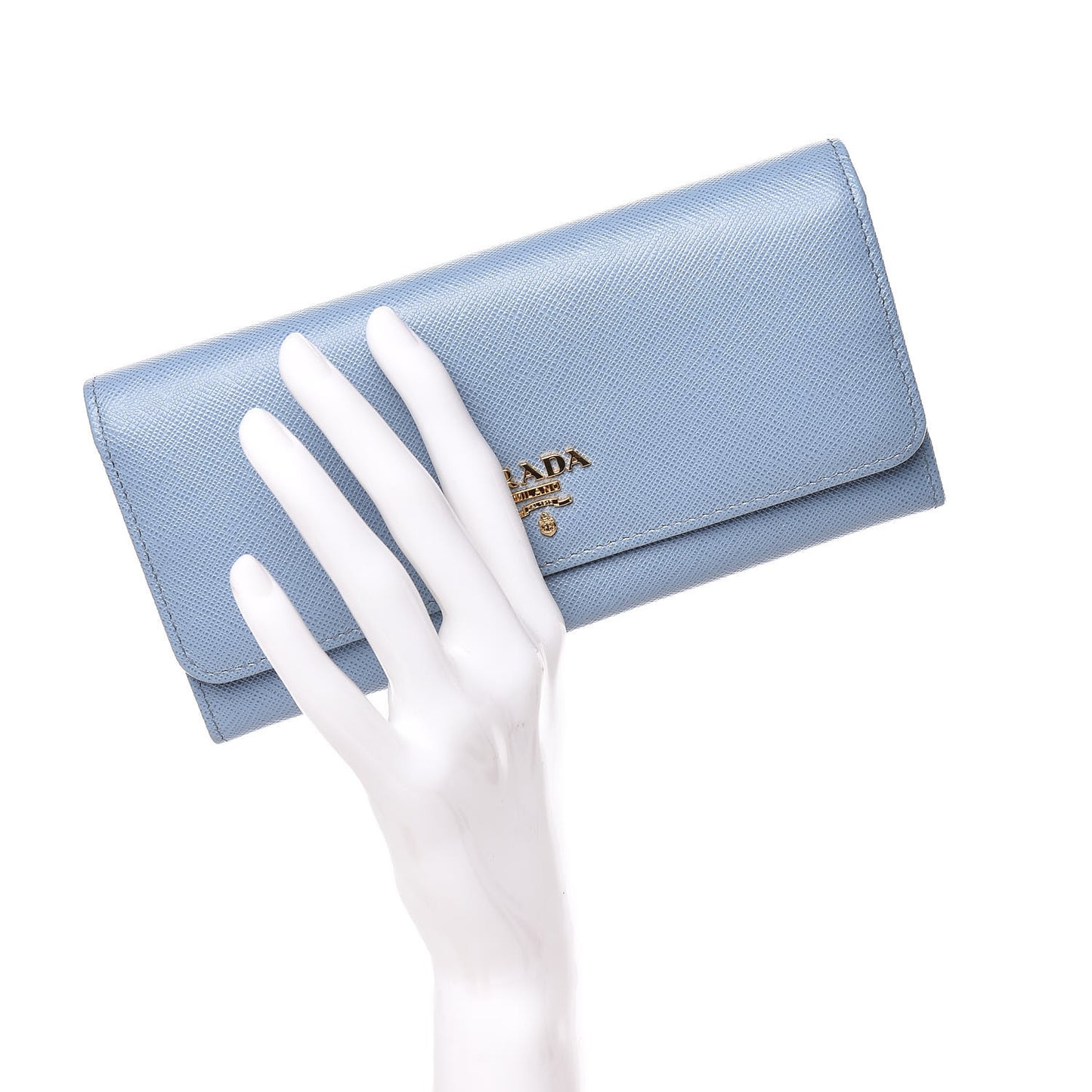 Saffiano Metal Continental Flap Wallet Aviazione