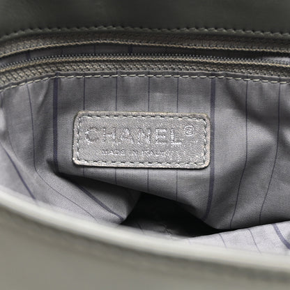 Chanel Lambskin Studded CC East West Flap Grey 5 of 11