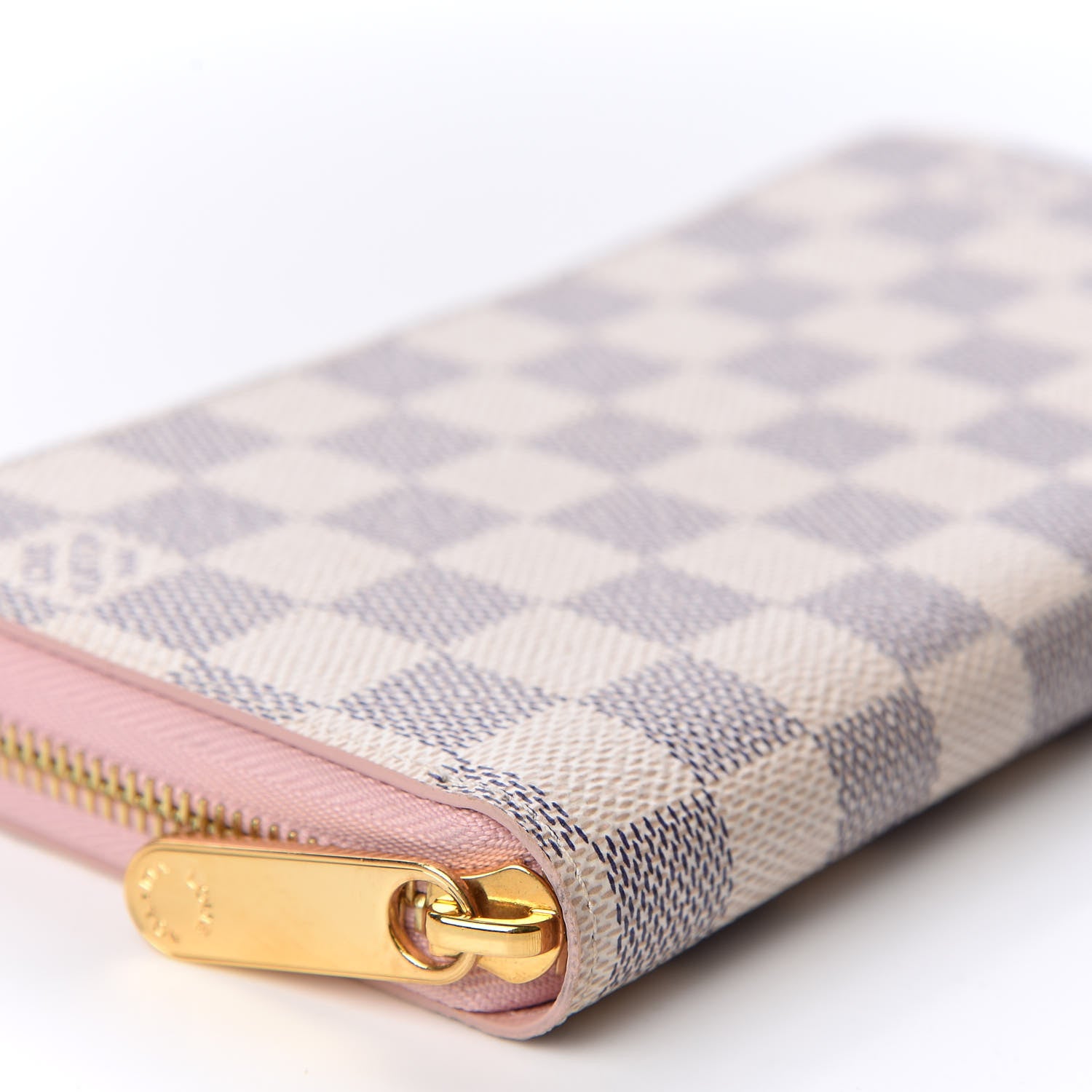 Louis Vuitton Damier Azur Zippy Wallet Rose Ballerine 5 of 9
