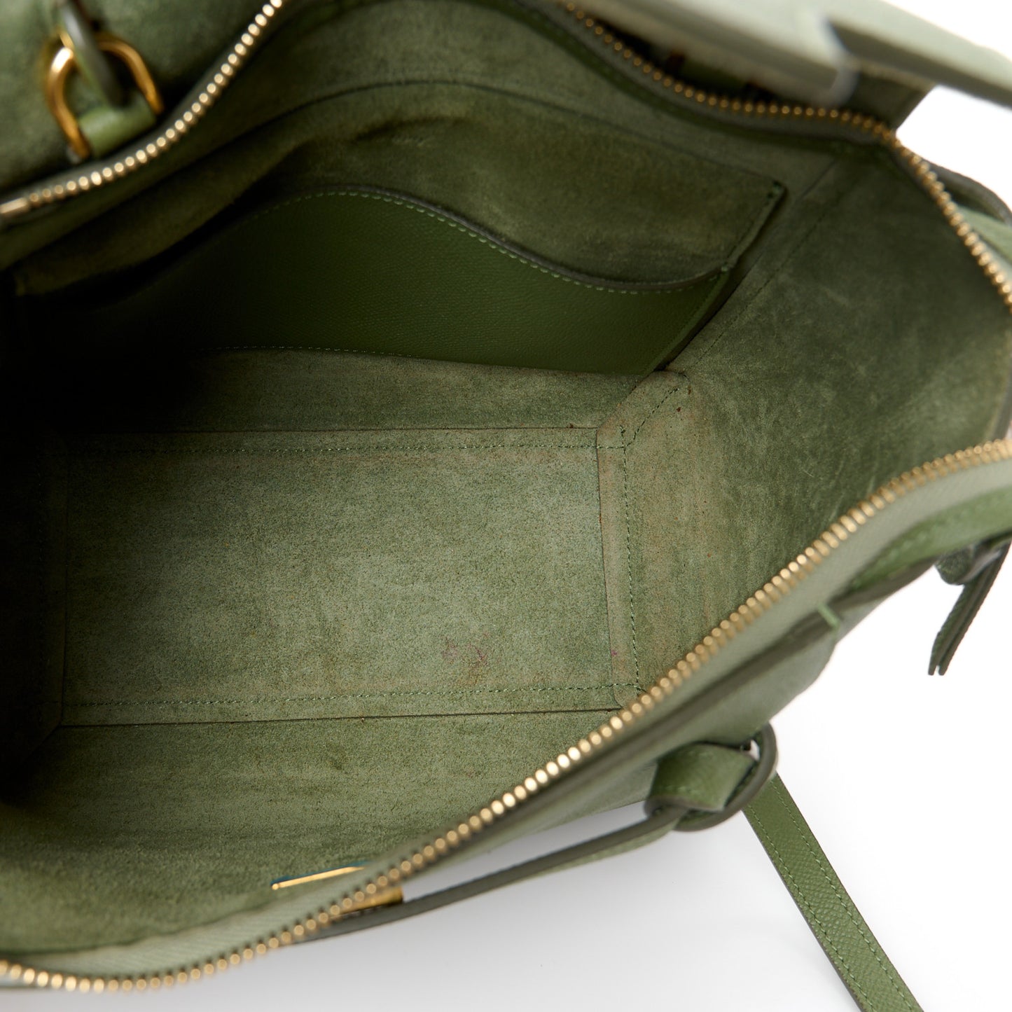 Grained Calfskin Micro Belt Bag Light Khaki