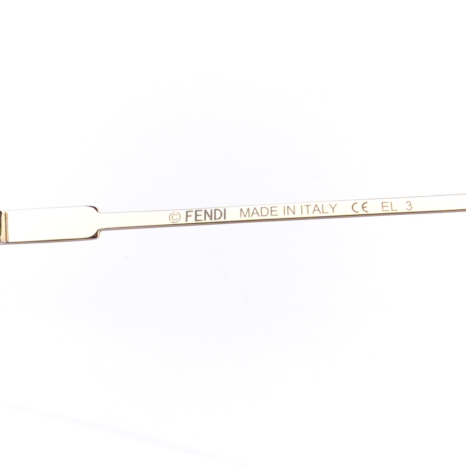 Fendi Metal Eyeline Aviator Sunglasses FF M0074/S Gold 5 of 6