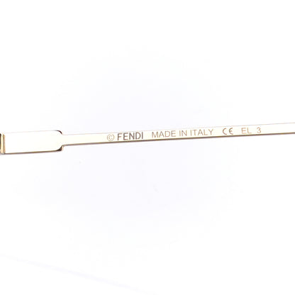 Fendi Metal Eyeline Aviator Sunglasses FF M0074/S Gold 5 of 6