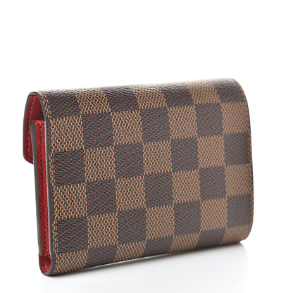 Louis Vuitton Damier Ebene Victorine Wallet Cherry 3 of 8