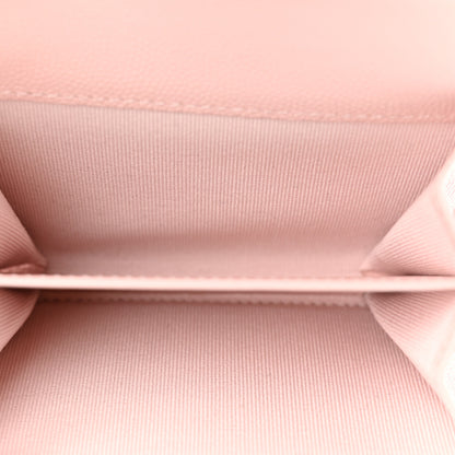 Chanel Caviar Crystal Quilted Flap Card Holder Pink 5 of 9