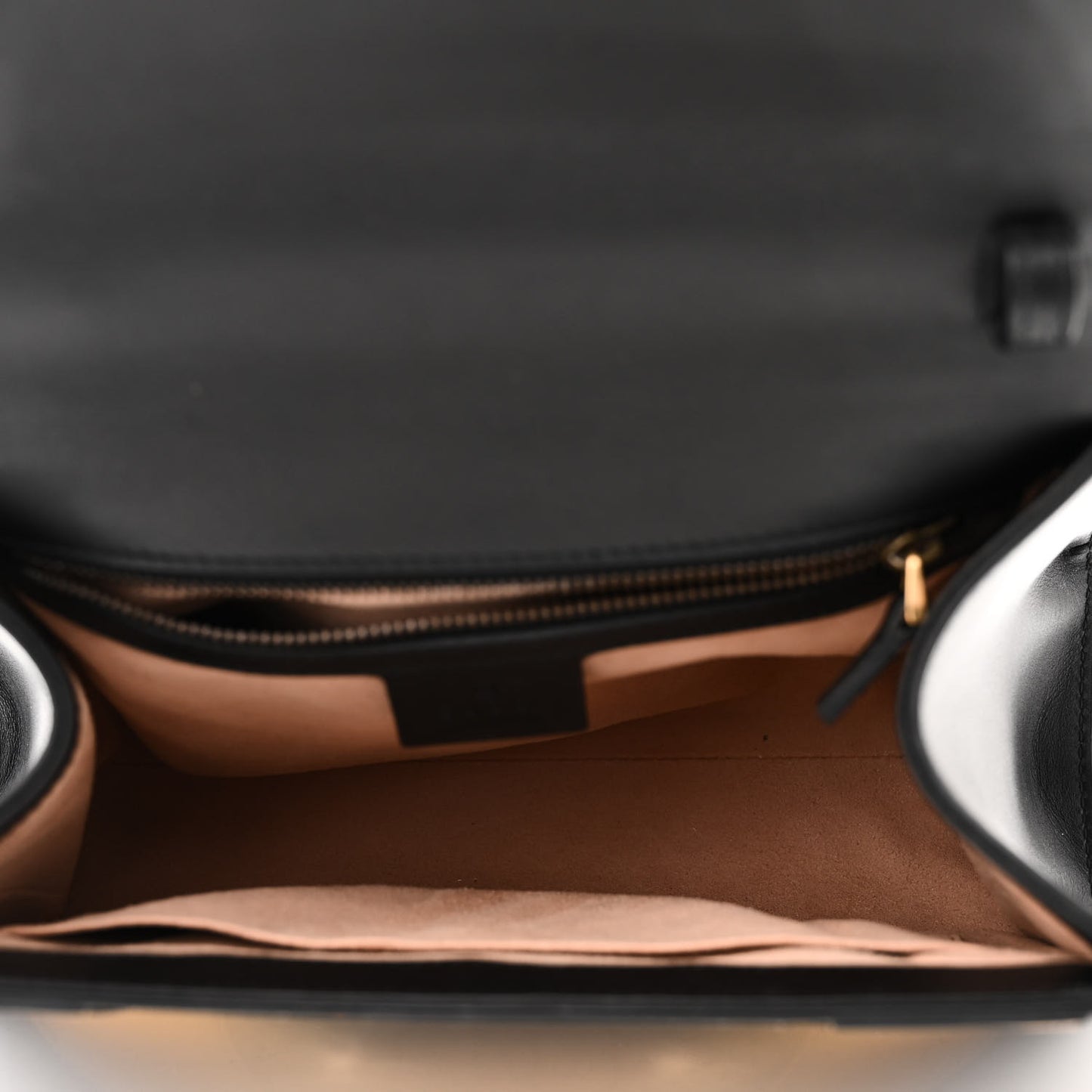 GG Supreme Monogram Small Osiride Top Handle Bag Black Gold