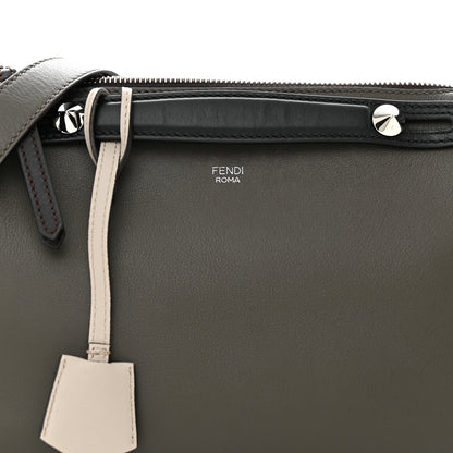 Fendi Vitello Dolce 4 Color Medium By The Way Boston Bag Carbone Grigio Polvere Multicolor 9 of 17