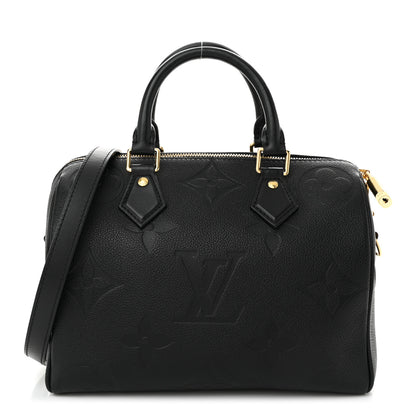 Louis Vuitton Empreinte Monogram Giant Speedy Bandouliere 25 Black 1 of 10