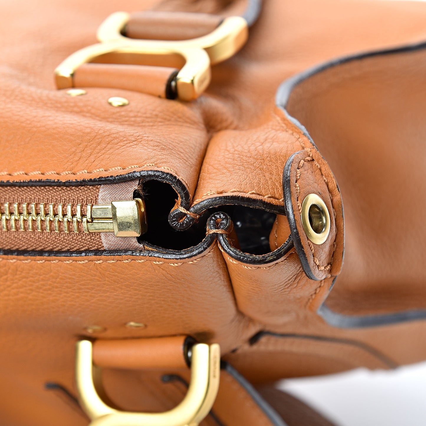 Calfskin Medium Marcie Satchel Light Tan