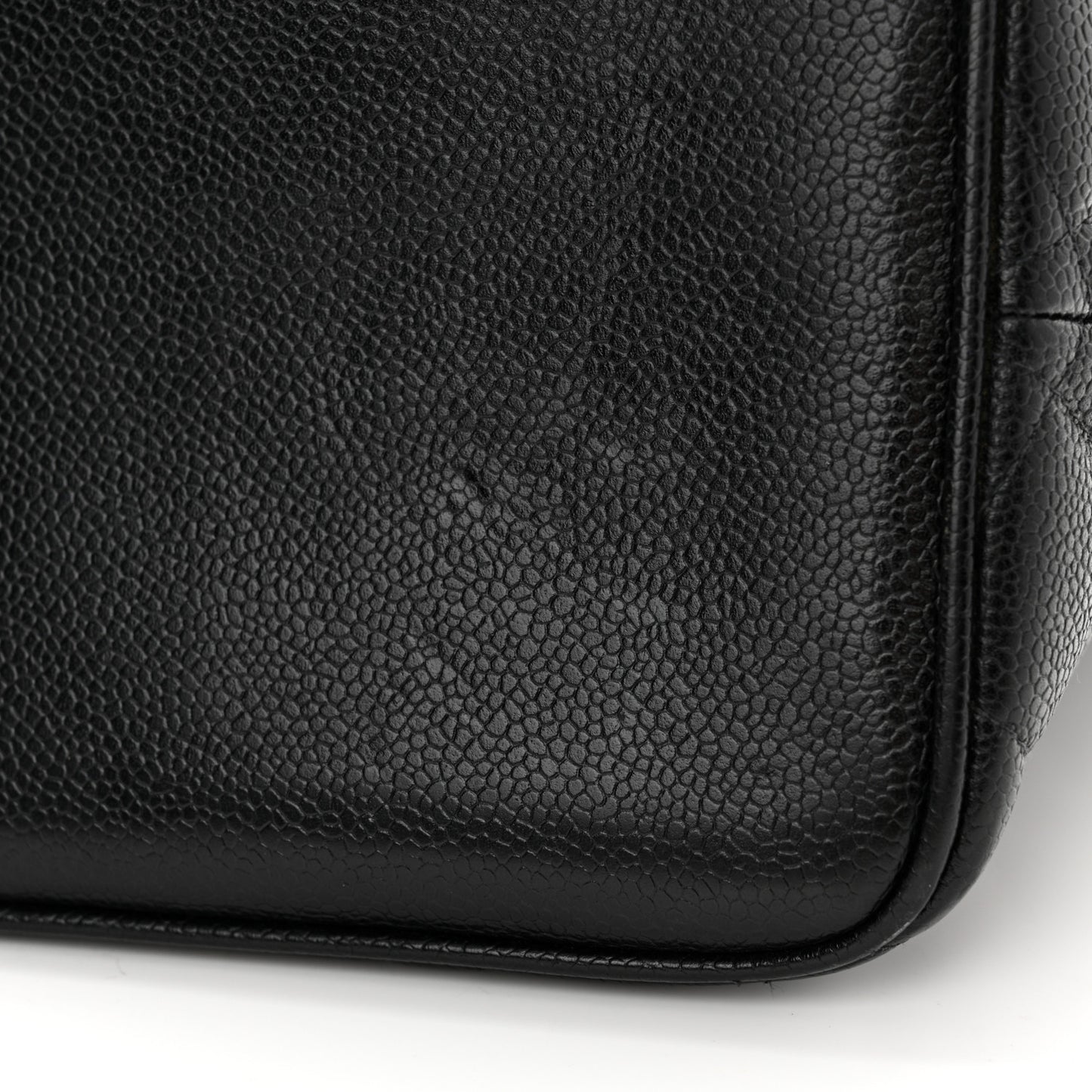 Caviar Quilted Medallion Tote Black
