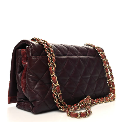Chanel Calfskin Quilted Medium Soft Elegance Flap Bordeaux 3 of 12