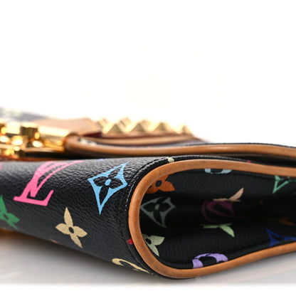 Louis Vuitton Monogram Multicolor Courtney Clutch Black 9 of 12