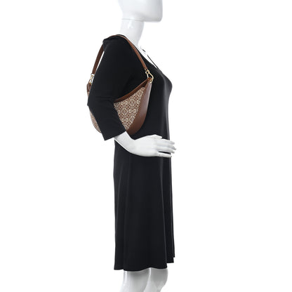 Loewe Jacquard Anagram Calfskin Small Luna Bag Tan Pecan 2 of 10