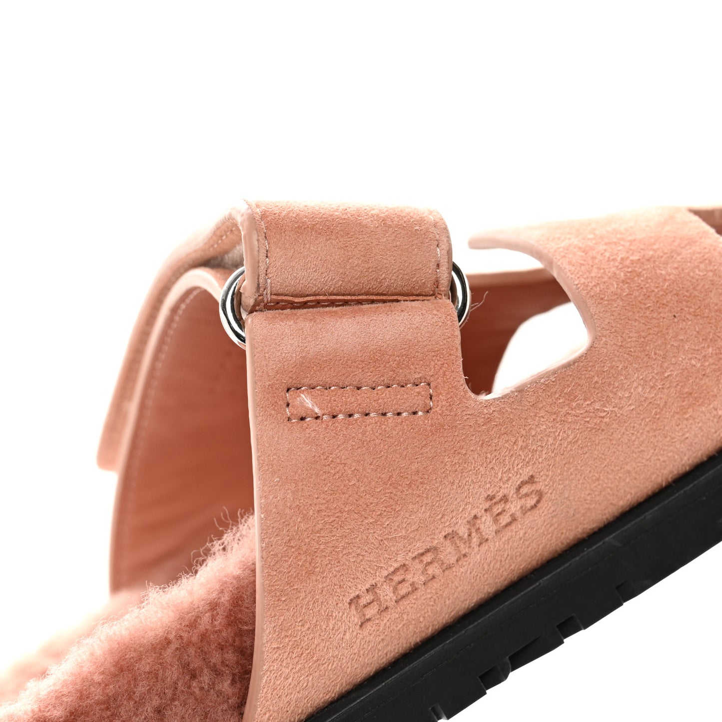 Suede Goatskin Woolskin Womens Chypre Sandals 41 Rose Aube