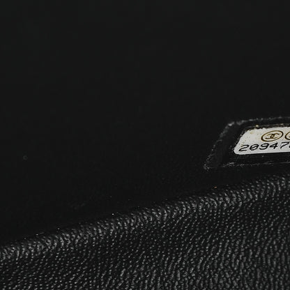 Chanel Lambskin Chevron Quilted Jumbo Double Flap So Black 8 of 15