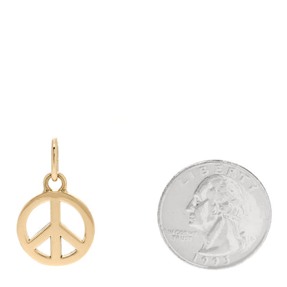 Tiffany 18K Yellow Gold Peace Charm 2 of 4