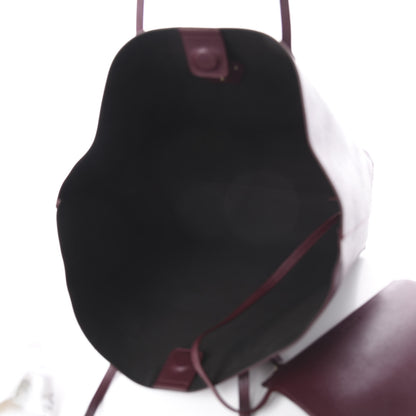 Versace Saffiano Palazzo Medusa Tote Burgundy 4 of 8
