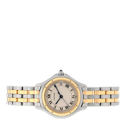 Cartier Stainless Steel 18K Yellow Gold 26mm Cougar Quartz Watch 2 of 4