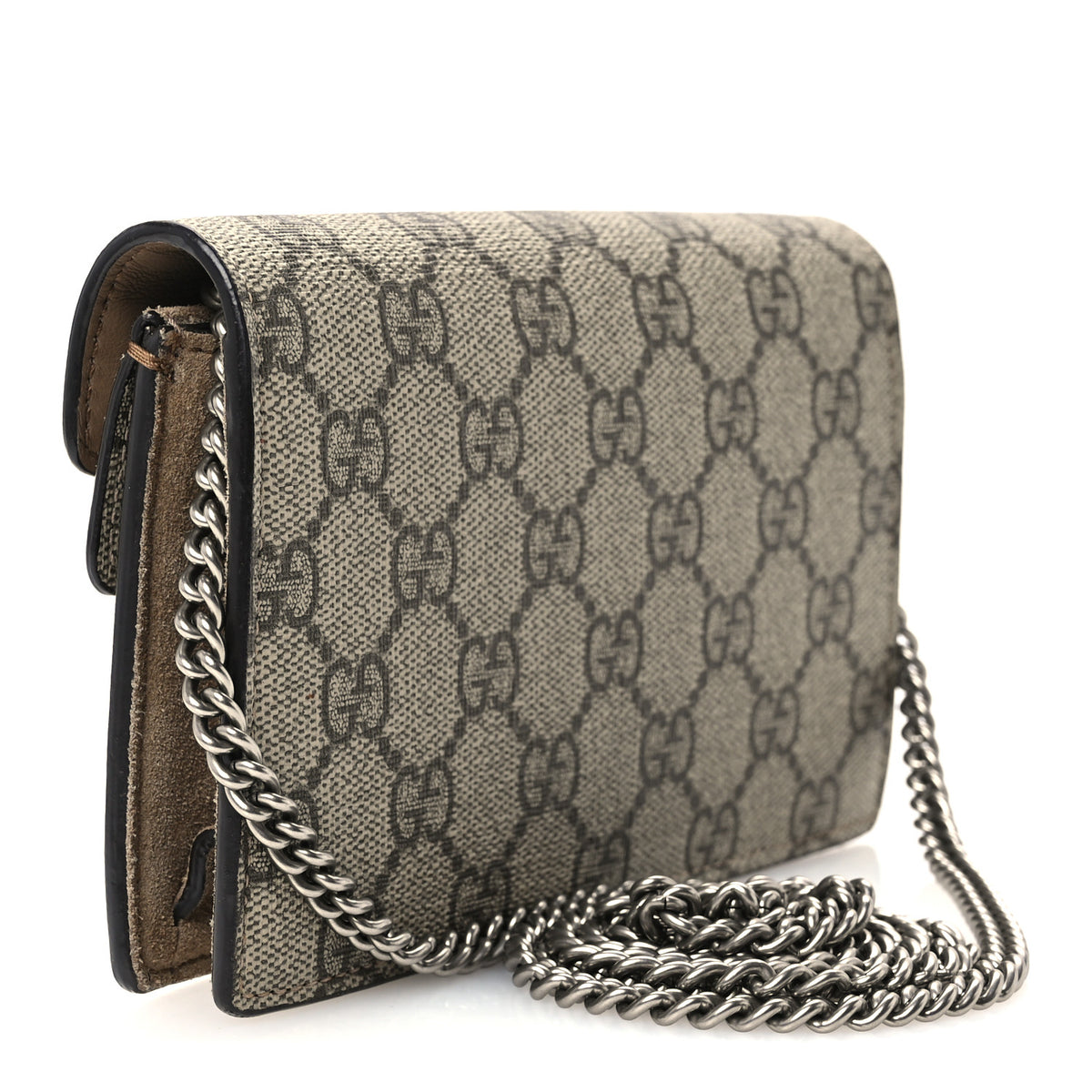 GG Supreme Monogram Super Mini Dionysus Shoulder Bag Taupe