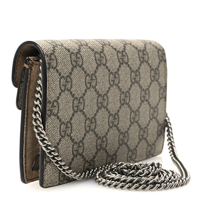 Gucci GG Supreme Monogram Super Mini Dionysus Shoulder Bag Taupe 3 of 9