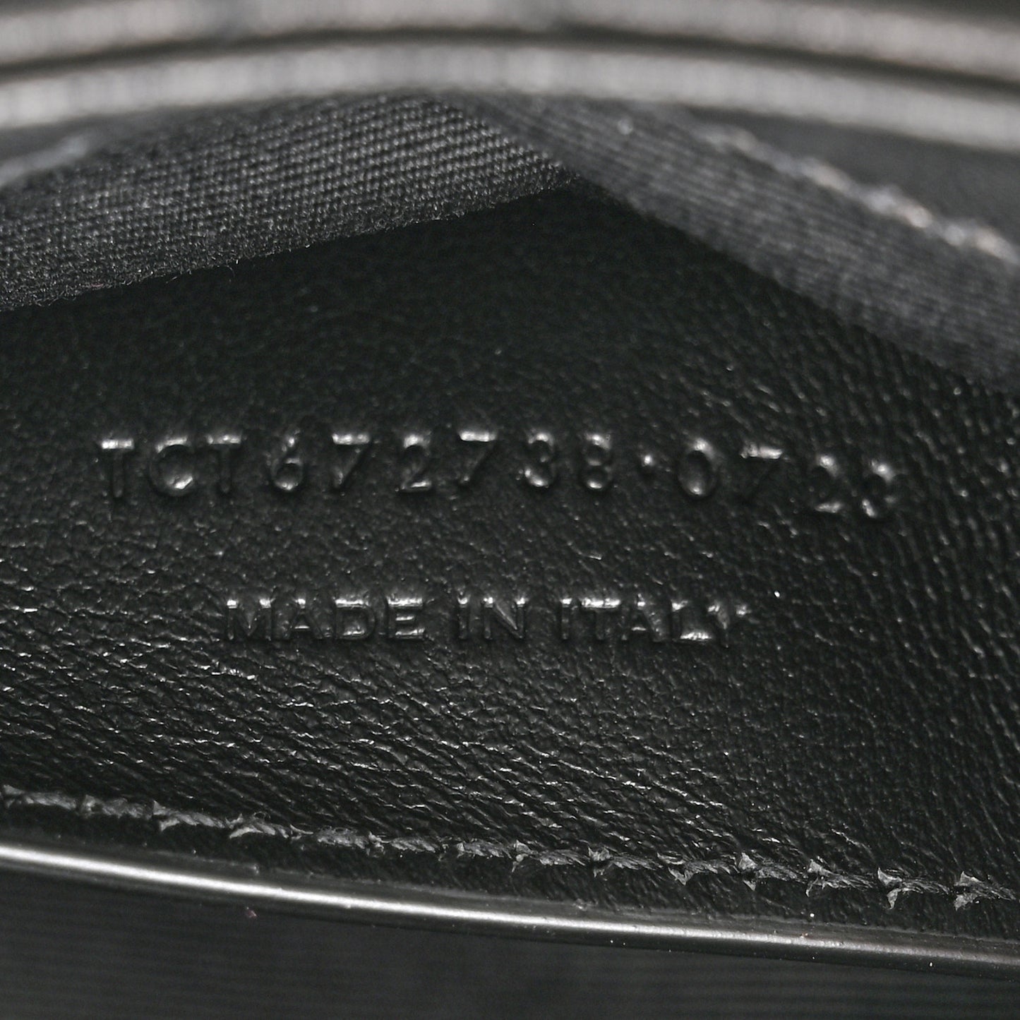 Lambskin Quilted Monogram Mini Nolita Black