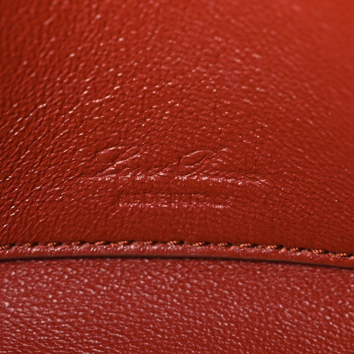 Grained Calfskin Extra Clutch L29 Deep Kummel