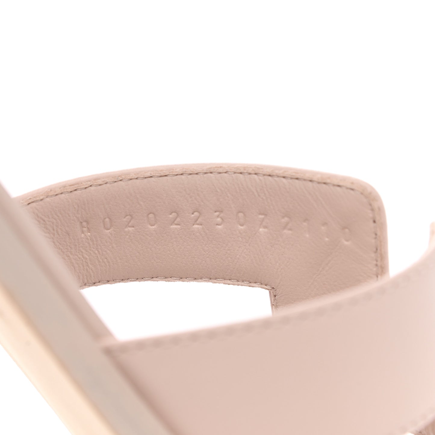 Box Calfskin Oran Sandals 37 Rose Pale