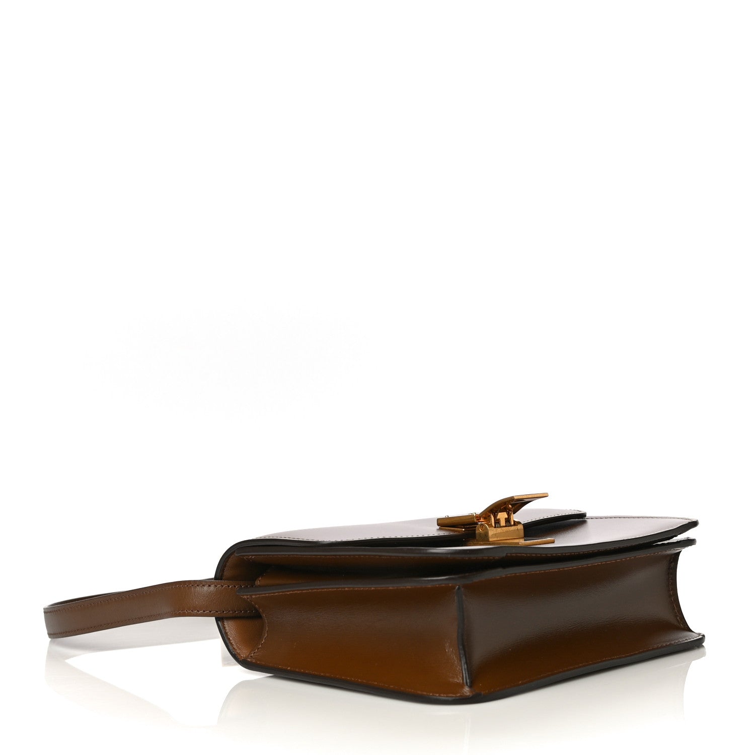 Celine Box Calfskin Teen Classic Box Flap Bag Camel 4 of 13