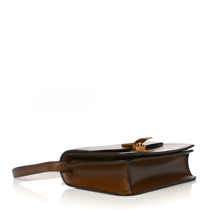 Celine Box Calfskin Teen Classic Box Flap Bag Camel 4 of 13