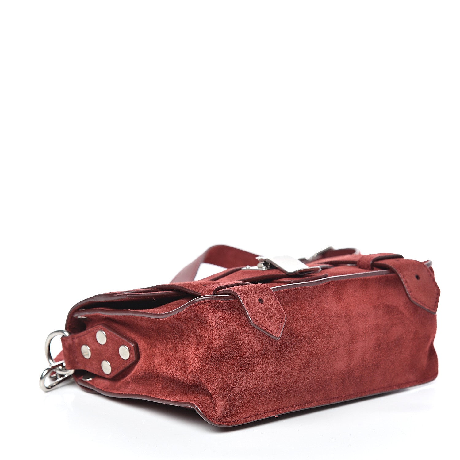 Proenza Schouler Suede PS1 Mini Pouch Messenger Bag Midnight Plum 4 of 13