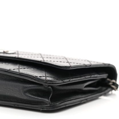 Chanel Calfskin Quilted Reissue Wallet On Chain WOC Black 11 of 12