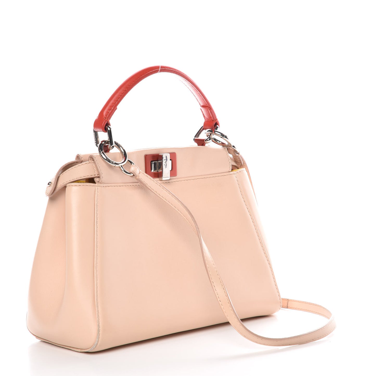Nappa Colorblock Mini Peekaboo Iconic Satchel Plaster Sunflower Papavero