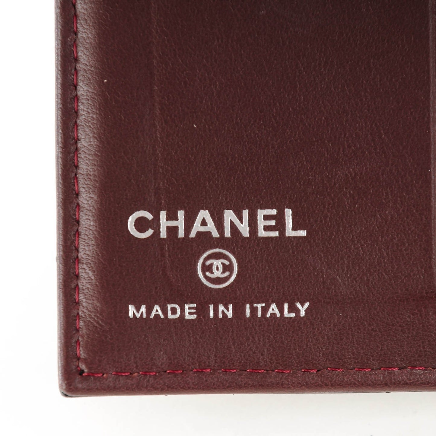 Lambskin Quilted Card Holder Wallet Black