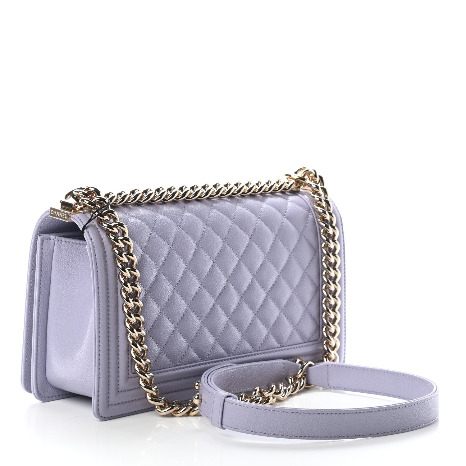 Chanel Caviar Quilted Medium Boy Flap Light Purple 3 of 9
