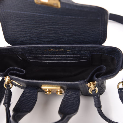 3.1 Phillip Lim 3.1 Textured Calfskin Nano Pashli Satchel Ink 5 of 10