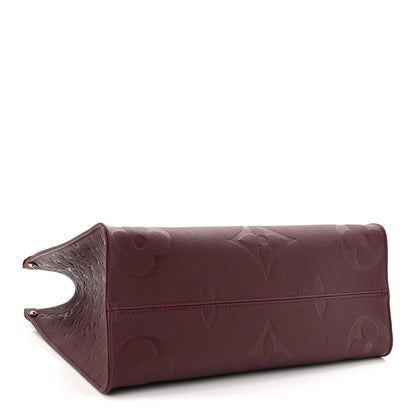 Louis Vuitton Empreinte Monogram Giant Onthego MM Wine 4 of 9