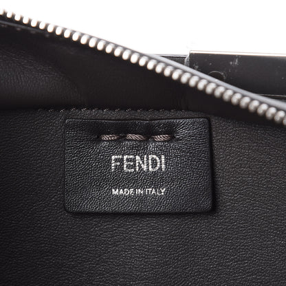 Fendi Calfskin Mink Fur Trim Petite 3Jours Tote Carbone Multicolor 8 of 9