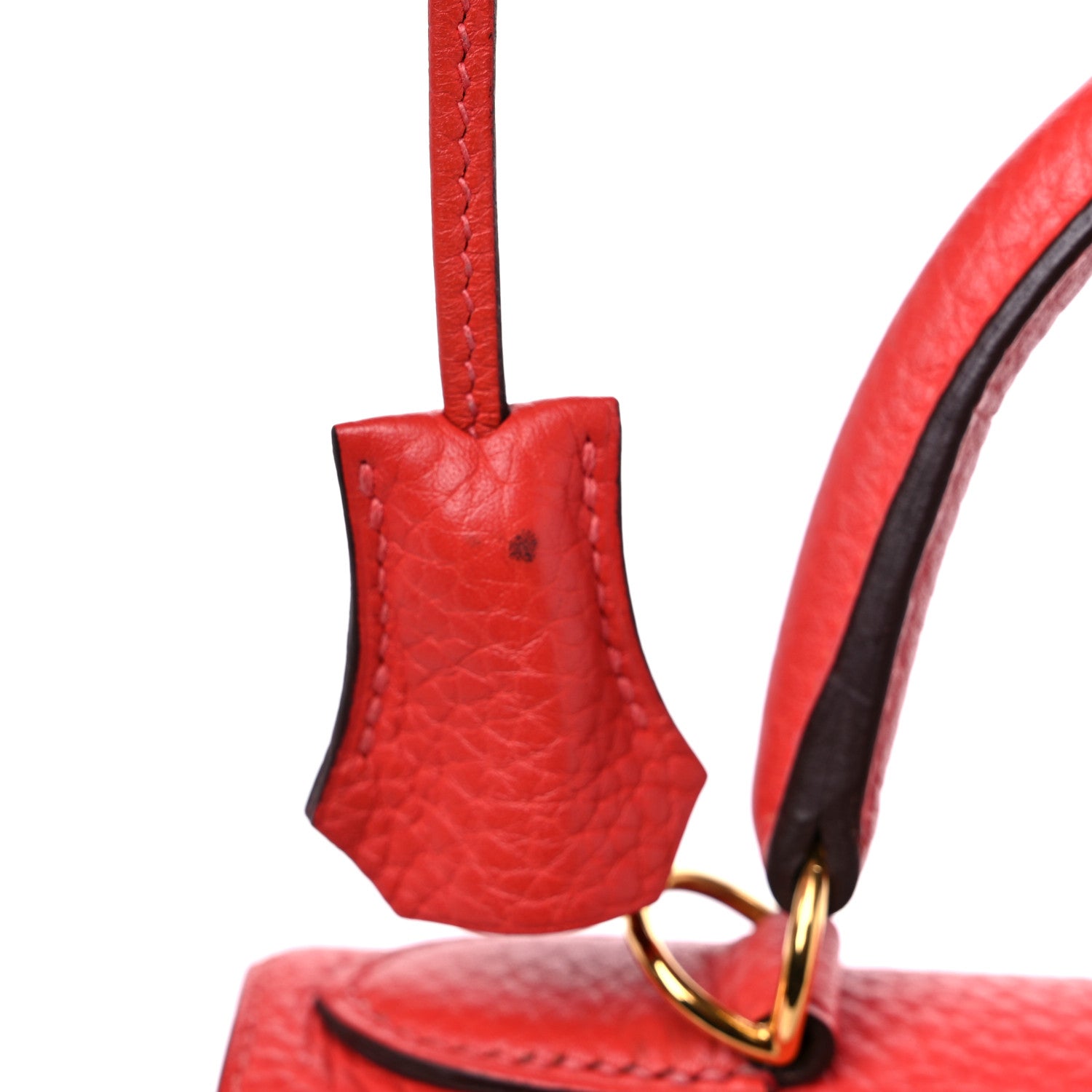 Hermes Taurillon Clemence Kelly Retourne 28 Rouge Pivoine 15 of 17