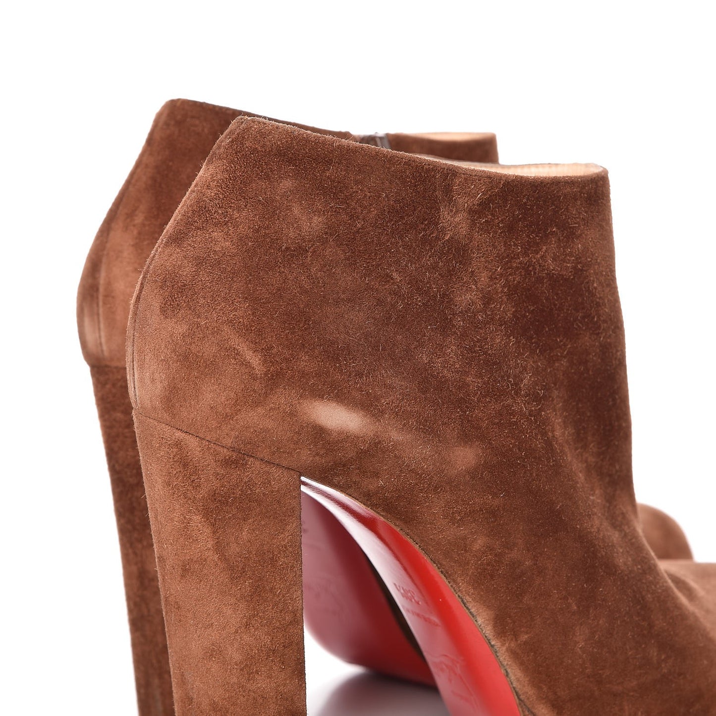 Veau Velours Rock and Gold 120 Ankle Booties 38.5 Havana