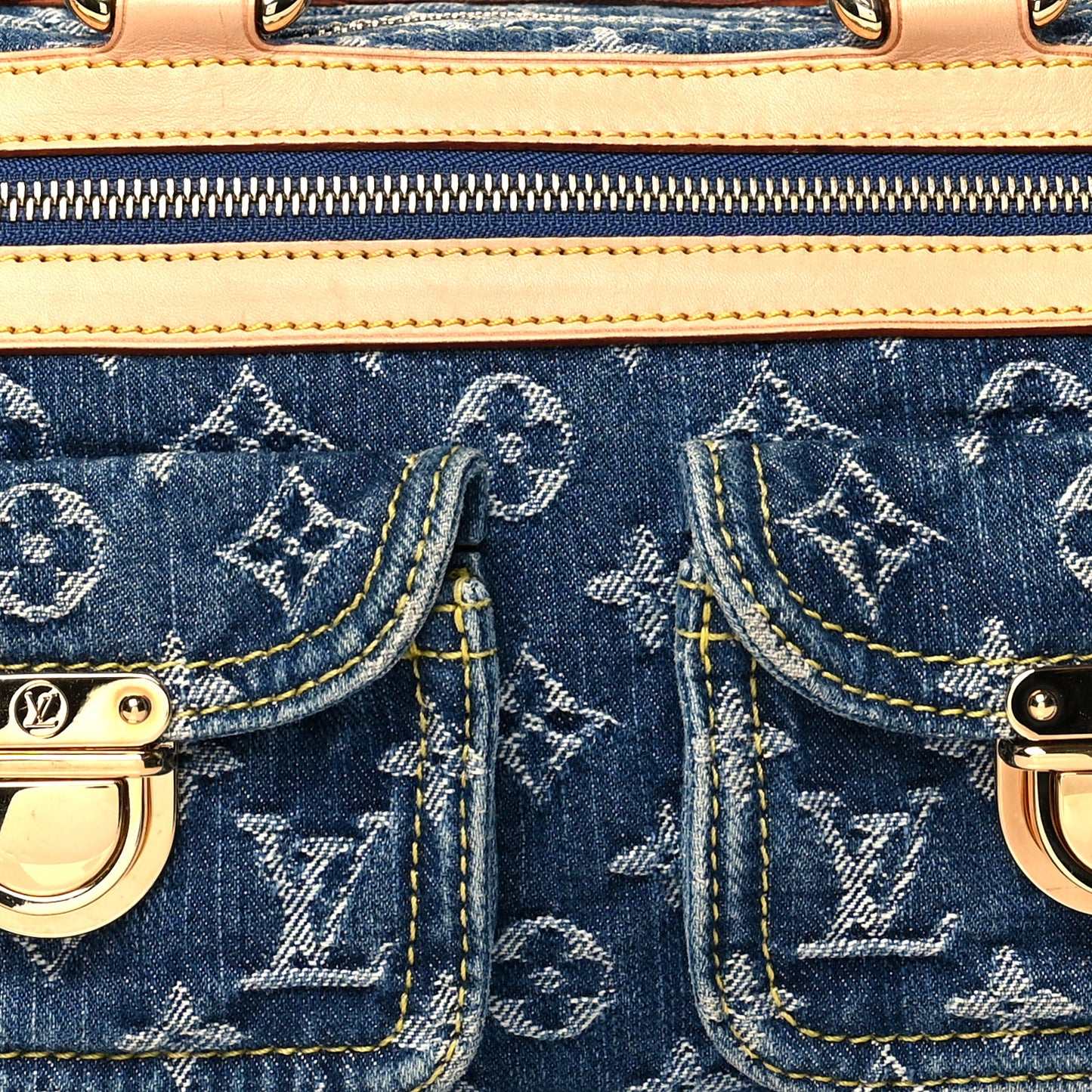Monogram Denim Neo Speedy Blue