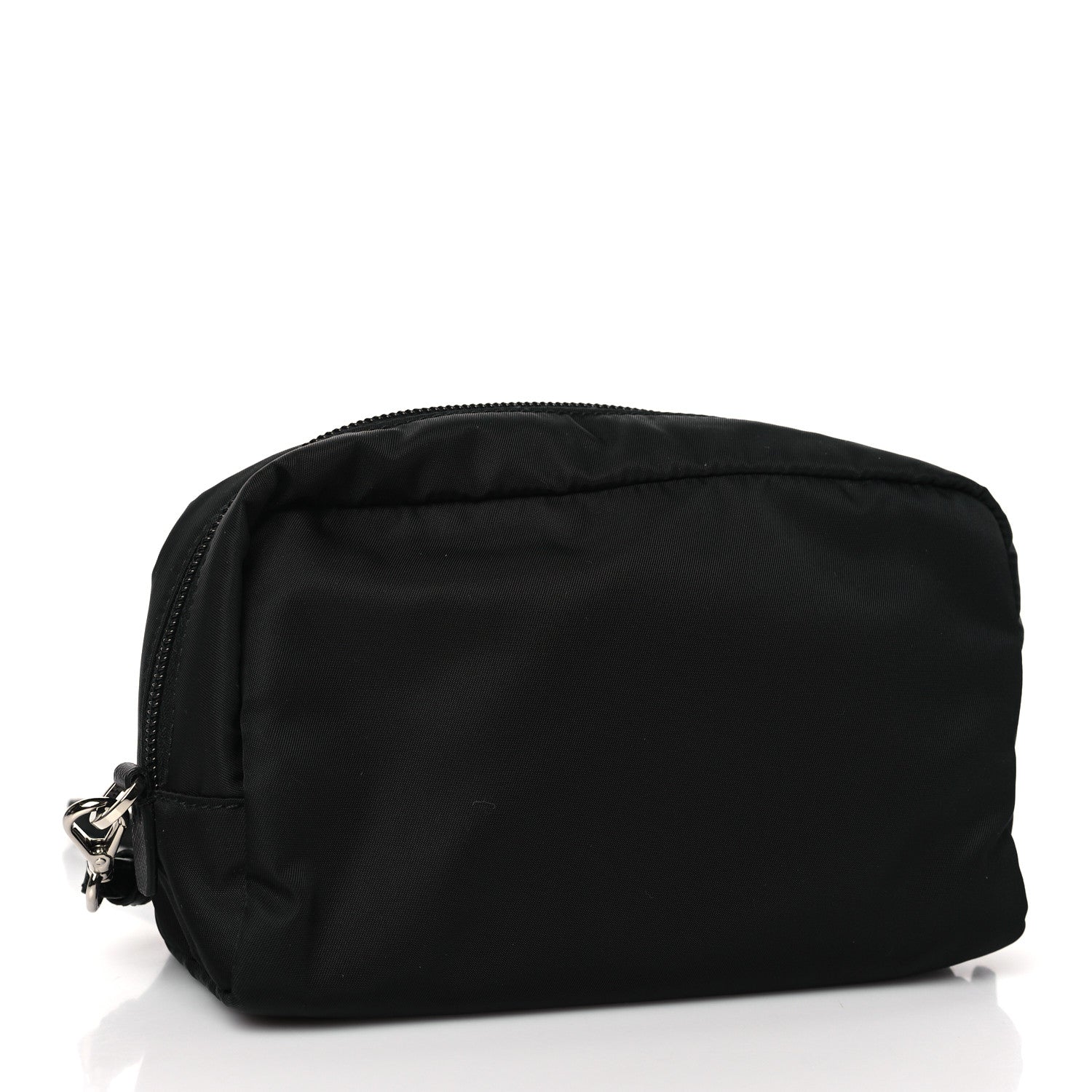 Prada Re-Nylon Saffiano Pouch Wristlet Black 3 of 8