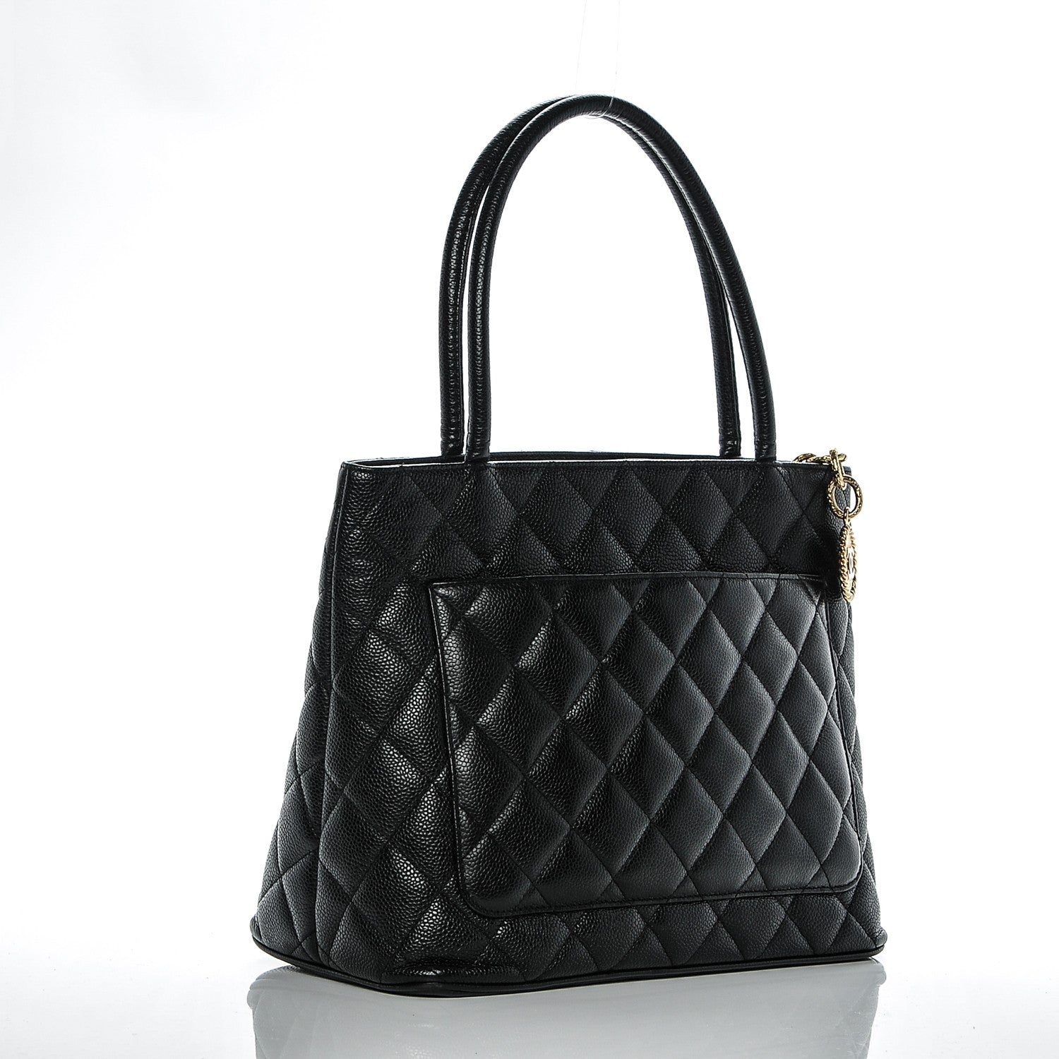 Chanel Caviar Quilted Medallion Tote Black 3 of 7