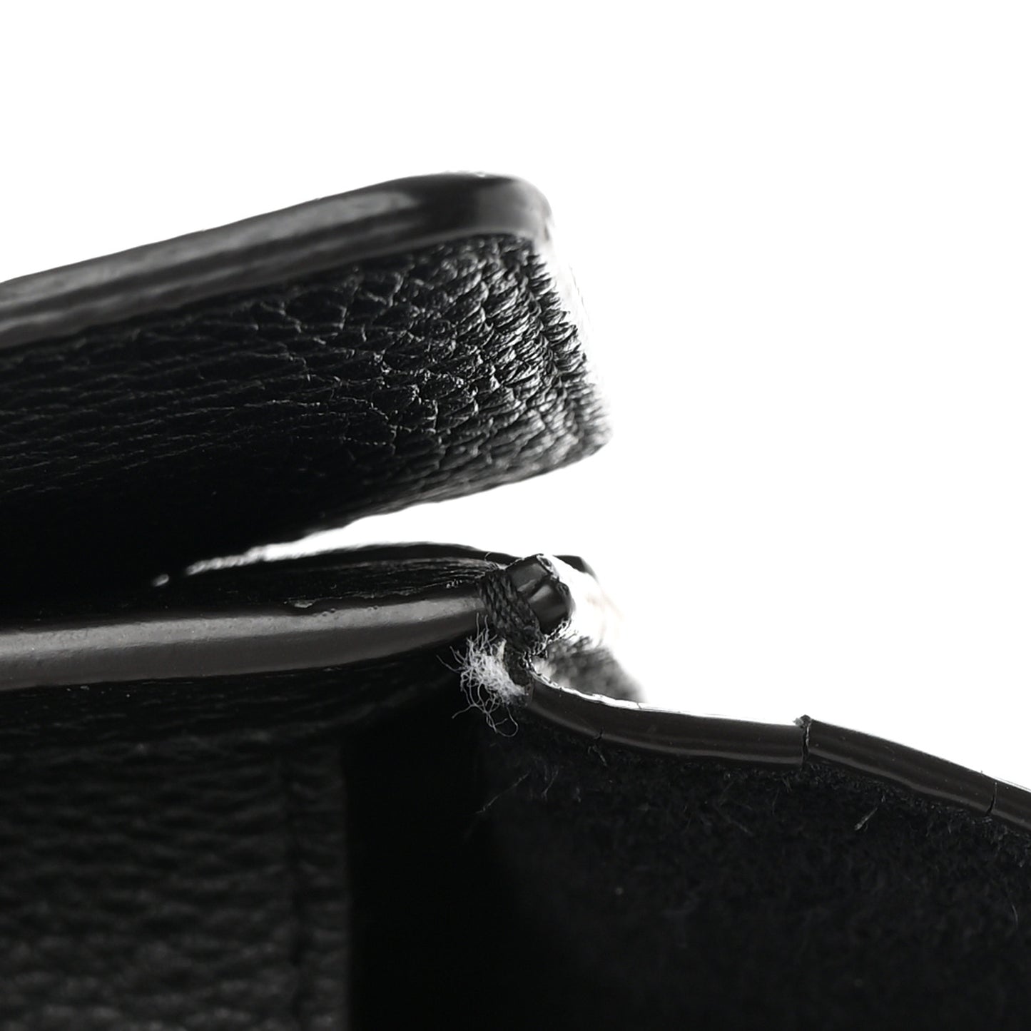 Drummed Calfskin Mini Luggage Black