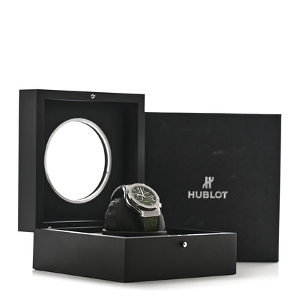 Hublot Titanium Alligator 45mm Classic Fusion Chronograph Automatic Watch Green 521.NX.8970.LR 5 of 5