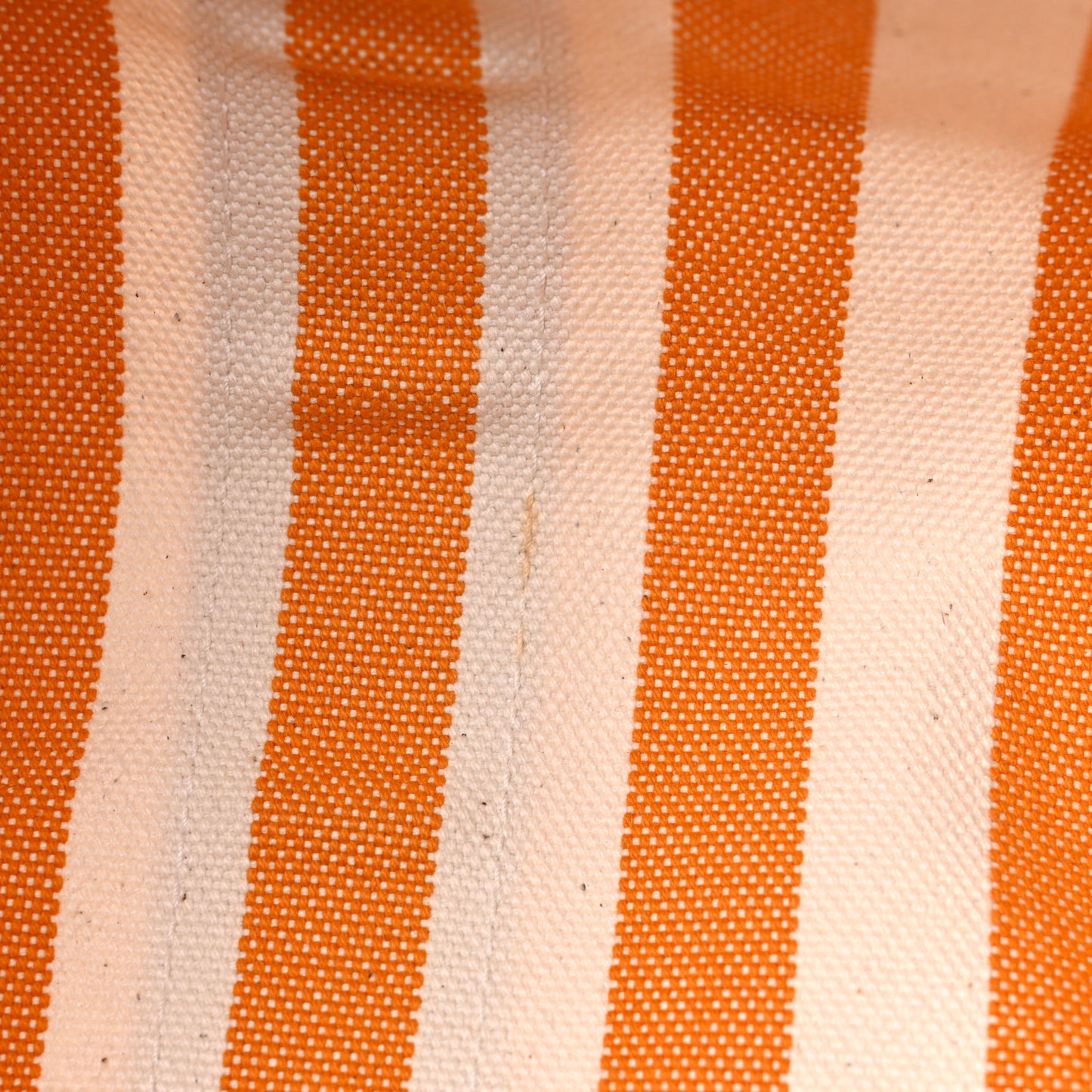 Canvas Striped Cannes Beach Bag PM Orange