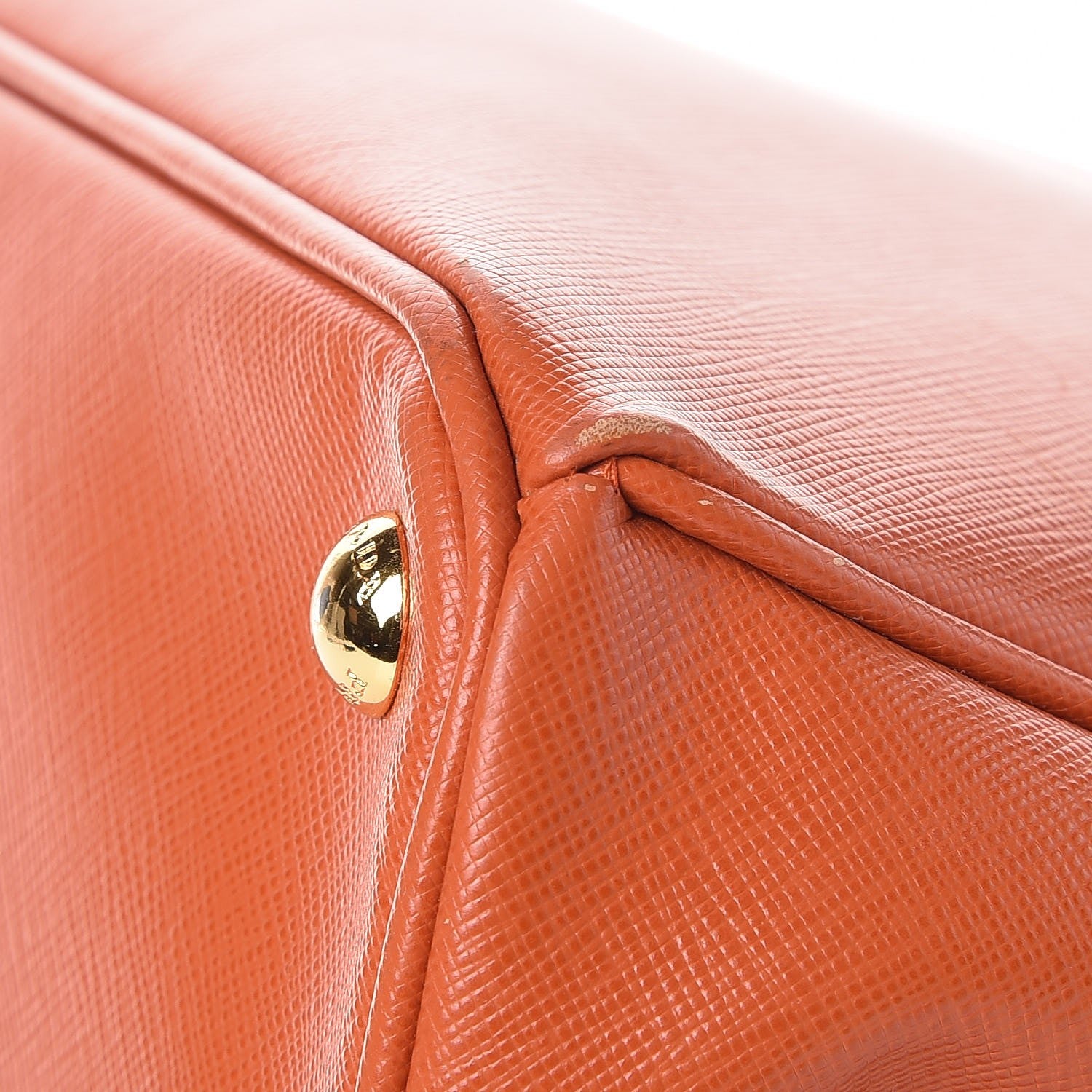 Prada Saffiano Lux Large Tote Papaya 10 of 11