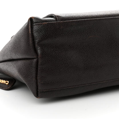 Chanel Caviar CC Shopper Tote Brown 9 of 19