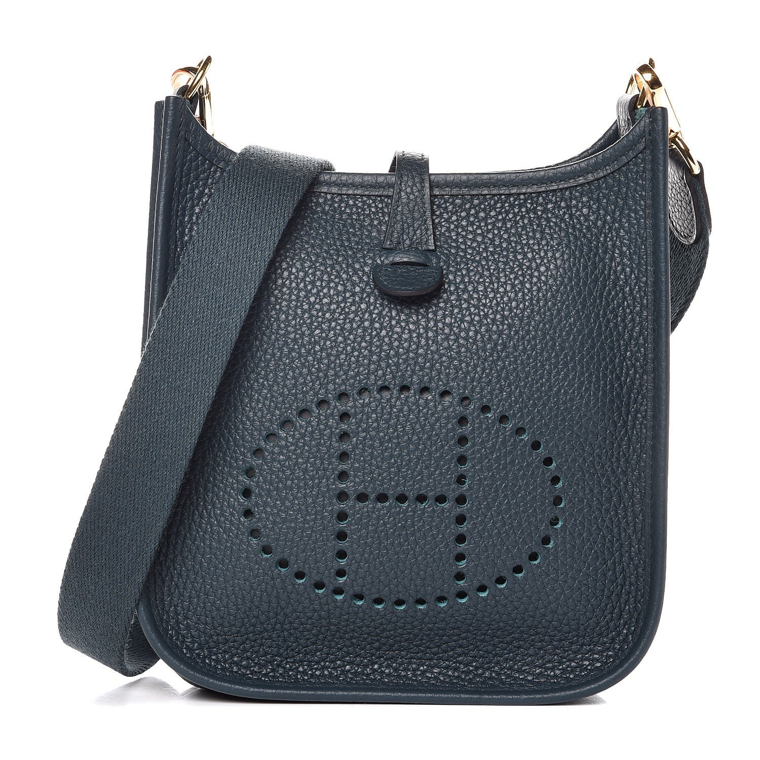 Hermes Taurillon Clemence Evelyne TPM Vert Cypress 1 of 9